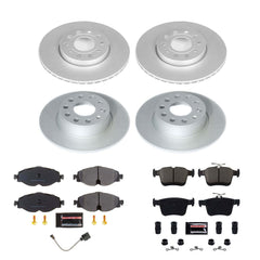 Power Stop CRK8365 Front And Rear Z17 Evolution Pad And Rotor Kit for 2019-2024 Volkswagen Jetta product image