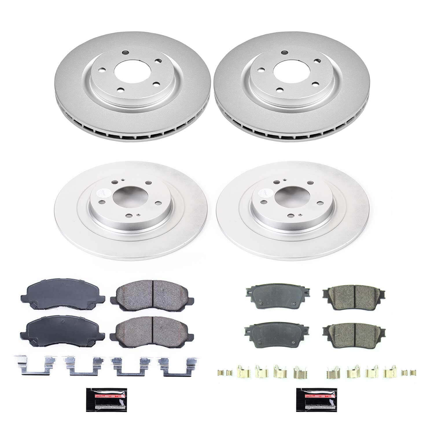 Power Stop CRK8397 Front And Rear Z17 Evolution Pad And Rotor Kit for 2017 Mitsubishi Outlander GT, SE, SEL All Wheel Drive product image
