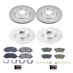 Power Stop CRK8397 Front And Rear Z17 Evolution Pad And Rotor Kit for 2017 Mitsubishi Outlander GT, SE, SEL All Wheel Drive product image