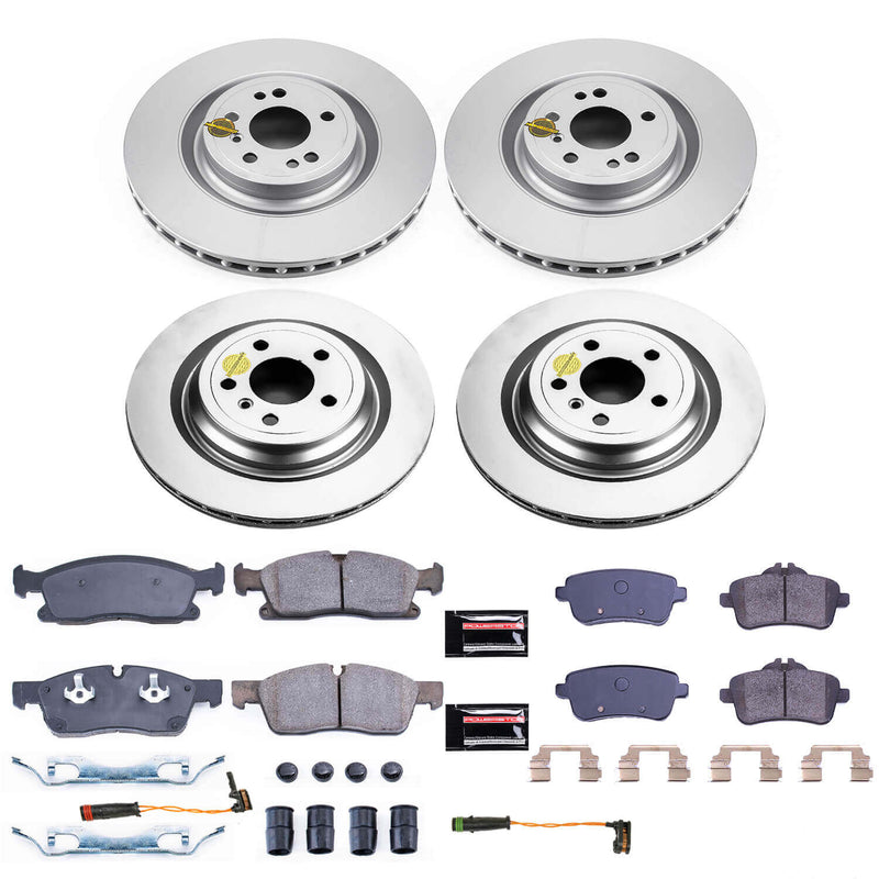 Power Stop CRK8435 Z17 Evolution Front And Rear Pad And Rotor Kit for 2016-2017 Mercedes-Benz GLE400 product image