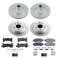 Power Stop CRK8437 Z17 Evolution Front And Rear Pad And Rotor Kit for 2003 Chevrolet S10 Rear Wheel Drive Rear Disc product image