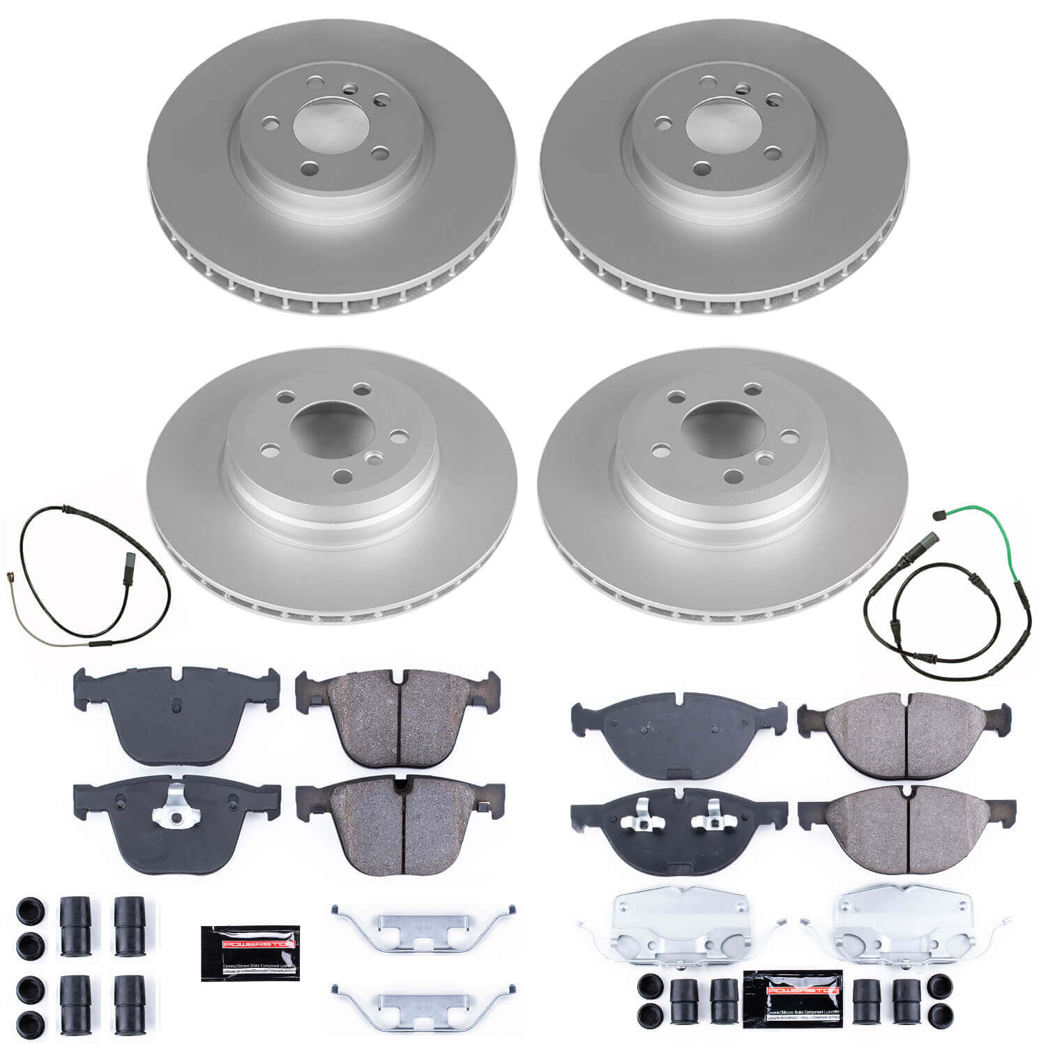 Power Stop CRK8442 Z17 Evolution Front And Rear Pad And Rotor Kit for 2019 BMW X6 XDRIVE50I product image