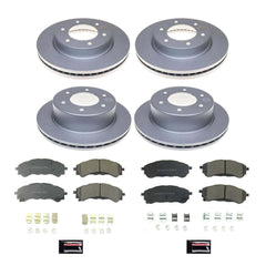 Power Stop CRK8448 Front And Rear Z17 Evolution Pad And Rotor Kit for 2019-2023 Ford Ranger product image