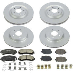 Power Stop CRK8451 Front And Rear Z17 Evolution Pad And Rotor Kit for 2019-2024 Infiniti QX50 product image