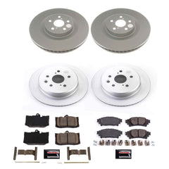 Power Stop CRK8453 Front And Rear Z17 Evolution Pad And Rotor Kit for 2018-2019 Lexus GS300 F Sport product image