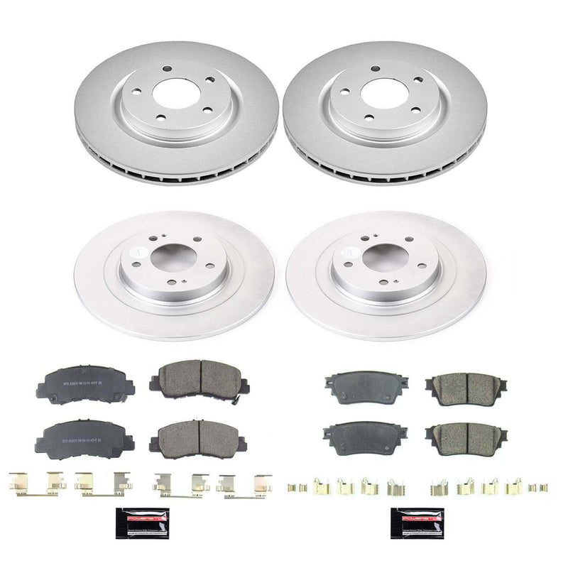Power Stop CRK8460 Front And Rear Z17 Evolution Pad And Rotor Kit for 2018-2020 Mitsubishi Eclipse Cross product image