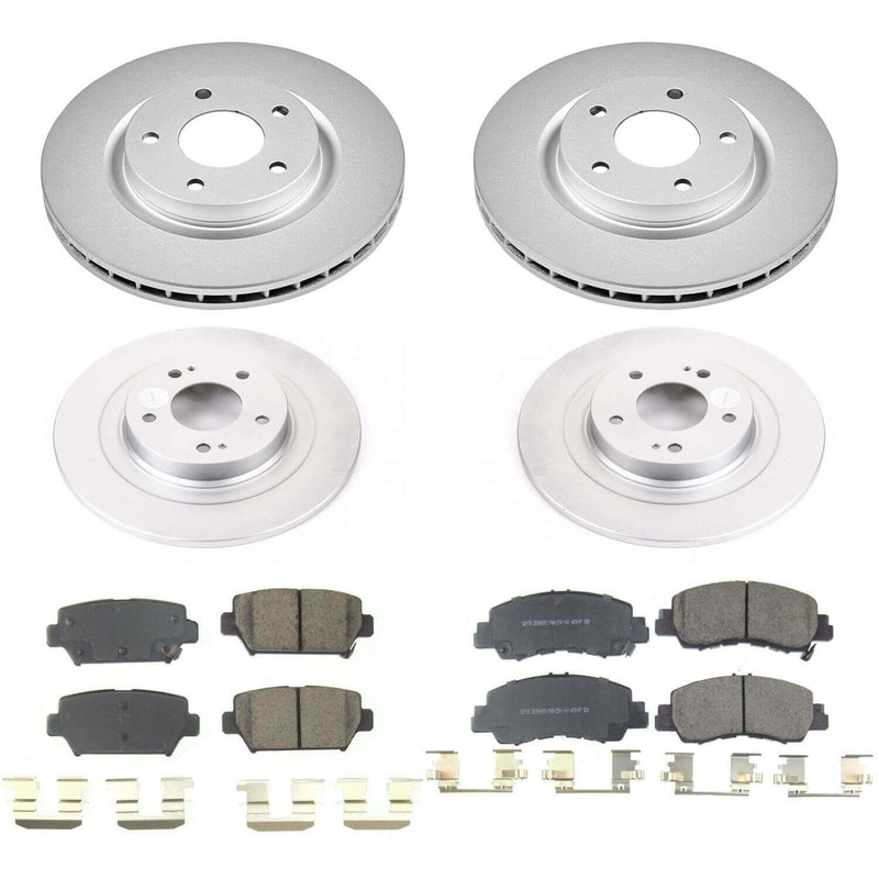 Power Stop CRK8461 Front And Rear Z17 Evolution Pad And Rotor Kit for 2018-2020 Mitsubishi Eclipse Cross product image