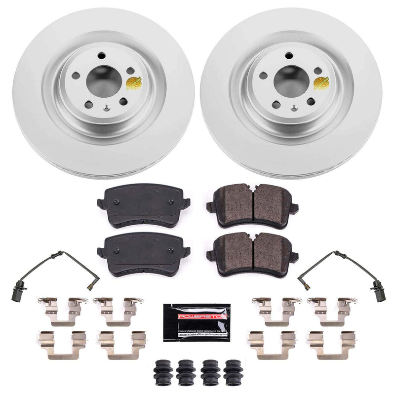 Power Stop CRK8486 Rear Z23 Evolution Sport Performance 1-Click Pad And Rotor Kit for 2011-2018 Audi A8 Quattro product image