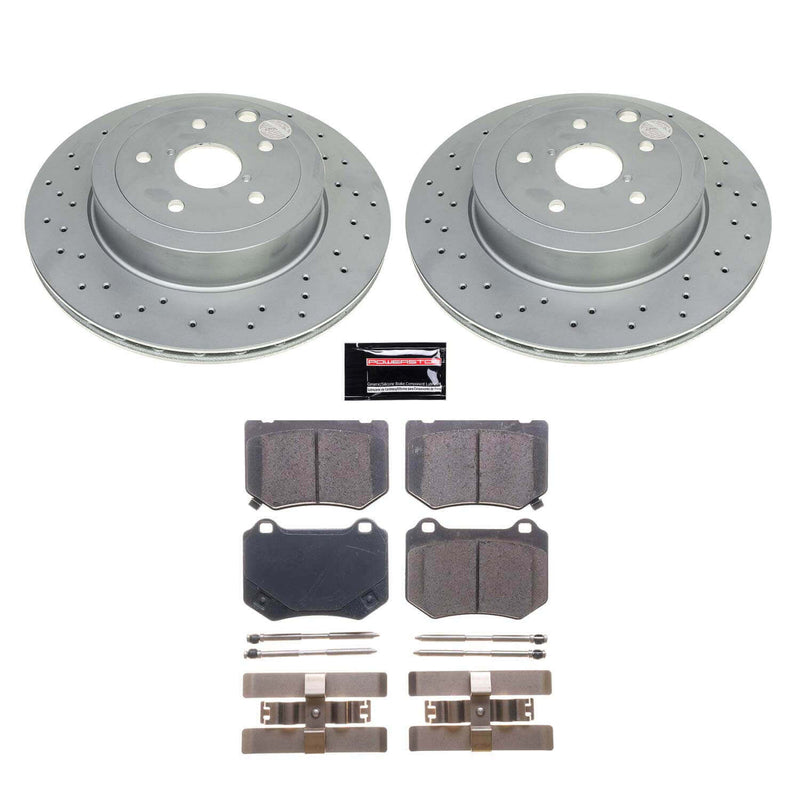 Power Stop CRK8496 Rear Z17 Evolution Pad And Rotor Kit for 2024 Subaru WRX Tr product image