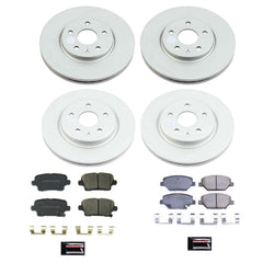 Power Stop CRK8504 Front And Rear Z17 Evolution Pad And Rotor Kit for 2019 Cadillac XT4 product image