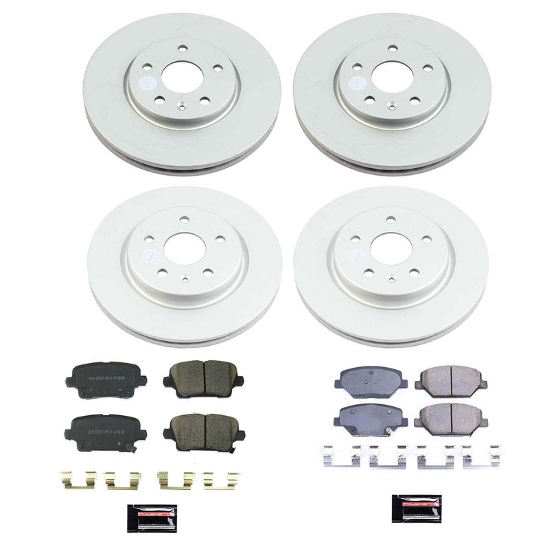 Power Stop CRK8504 Front And Rear Z17 Evolution Pad And Rotor Kit for 2019 Cadillac XT4 product image