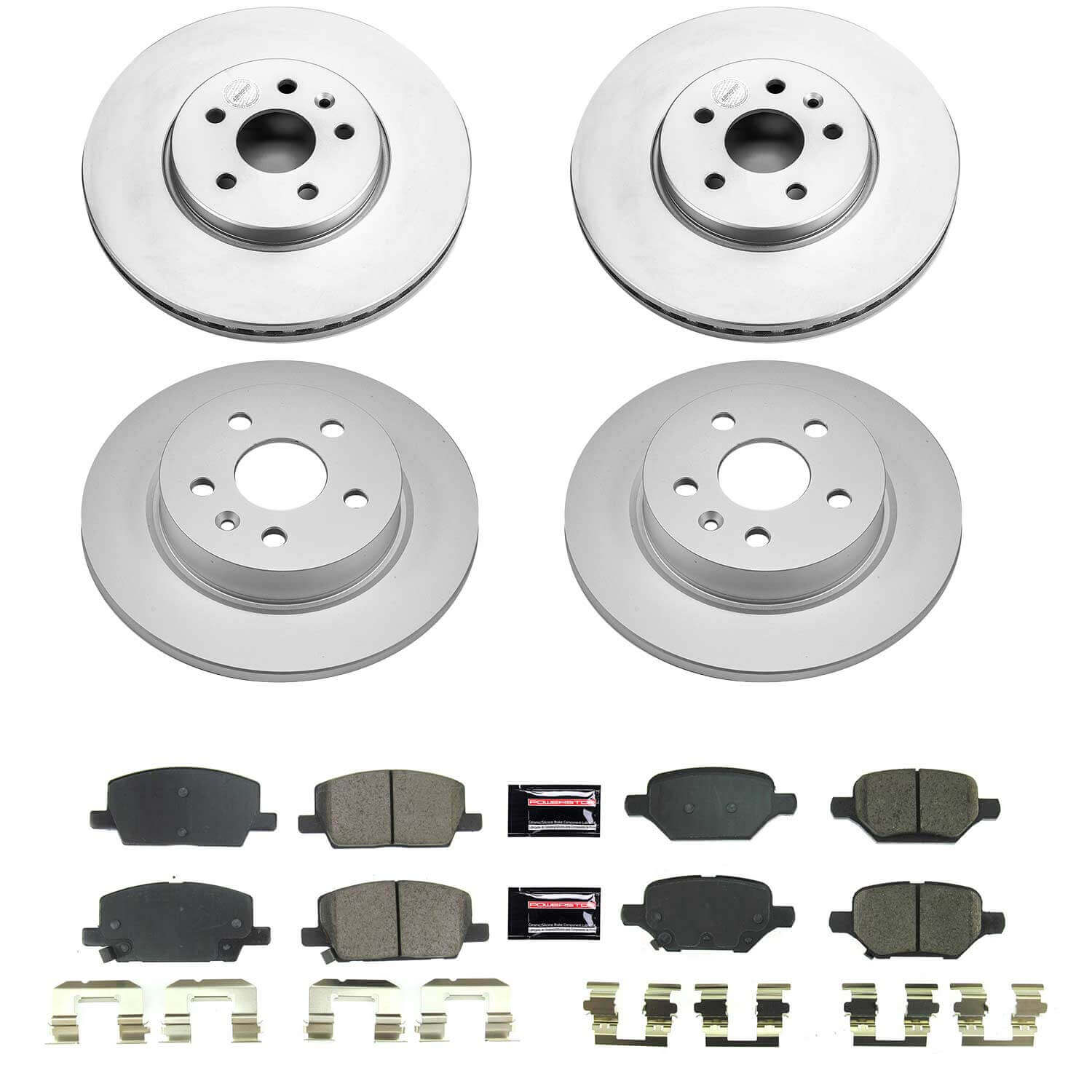 Power Stop CRK8505 Front And Rear Z17 Evolution Pad And Rotor Kit for 2018-2022 Buick Encore product image