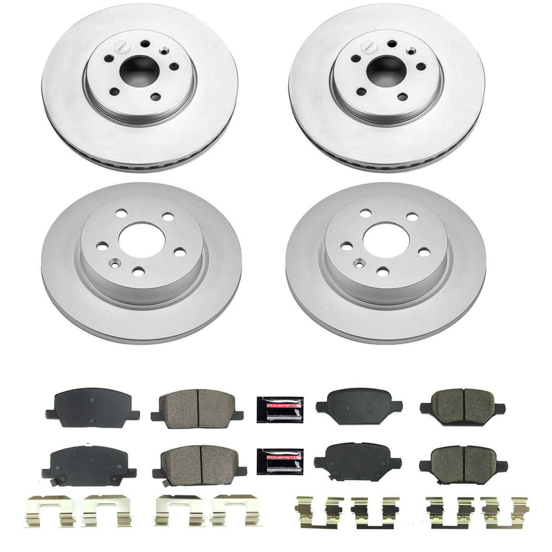 Power Stop CRK8505 Front And Rear Z17 Evolution Pad And Rotor Kit for 2018-2022 Buick Encore product image