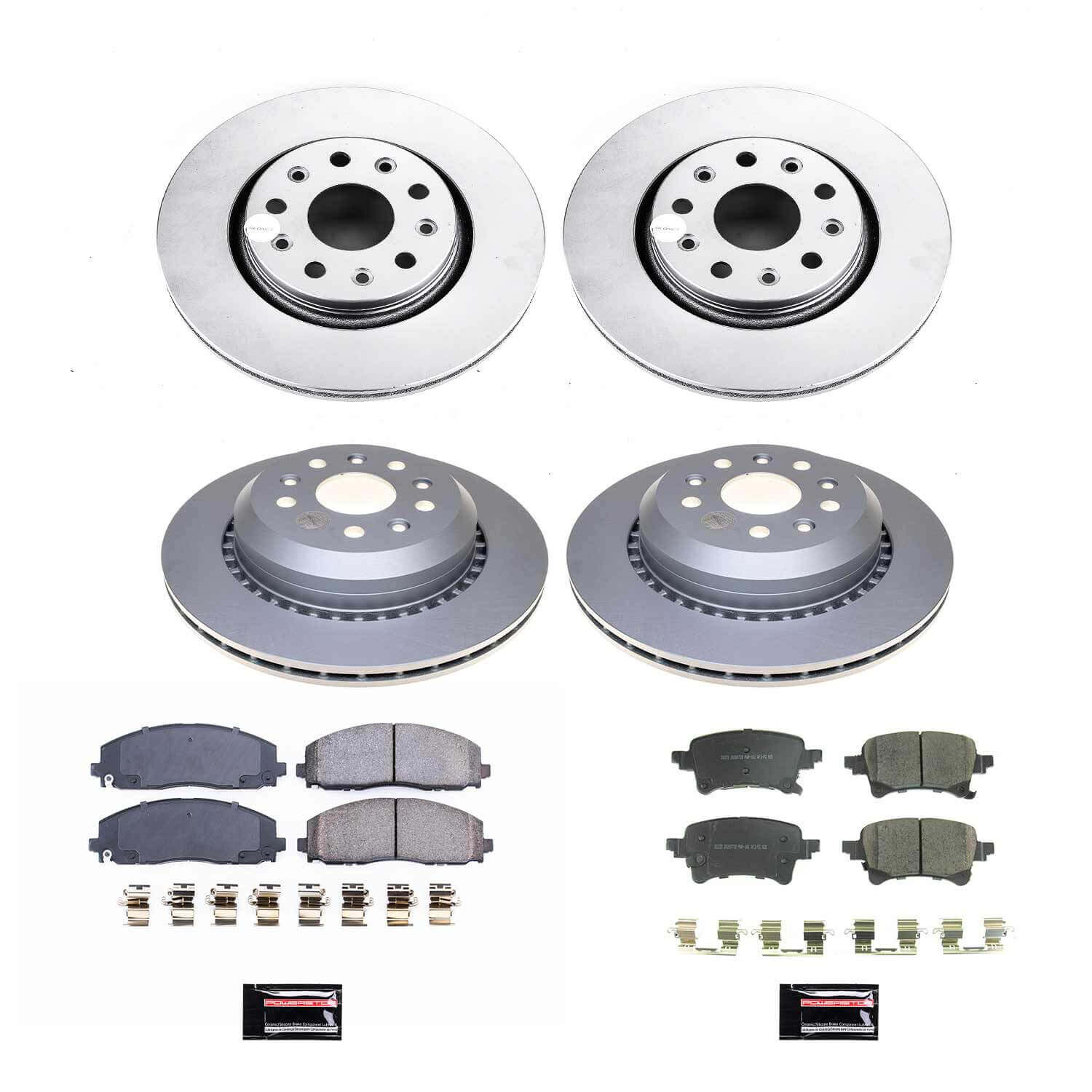 Power Stop CRK8509 Front And Rear Z17 Evolution Pad And Rotor Kit for 2020-2023 Jeep Gladiator product image