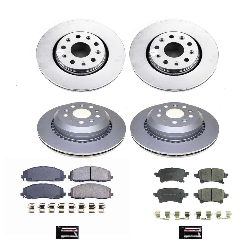 Power Stop CRK8509 Front And Rear Z17 Evolution Pad And Rotor Kit for 2020-2023 Jeep Gladiator product image