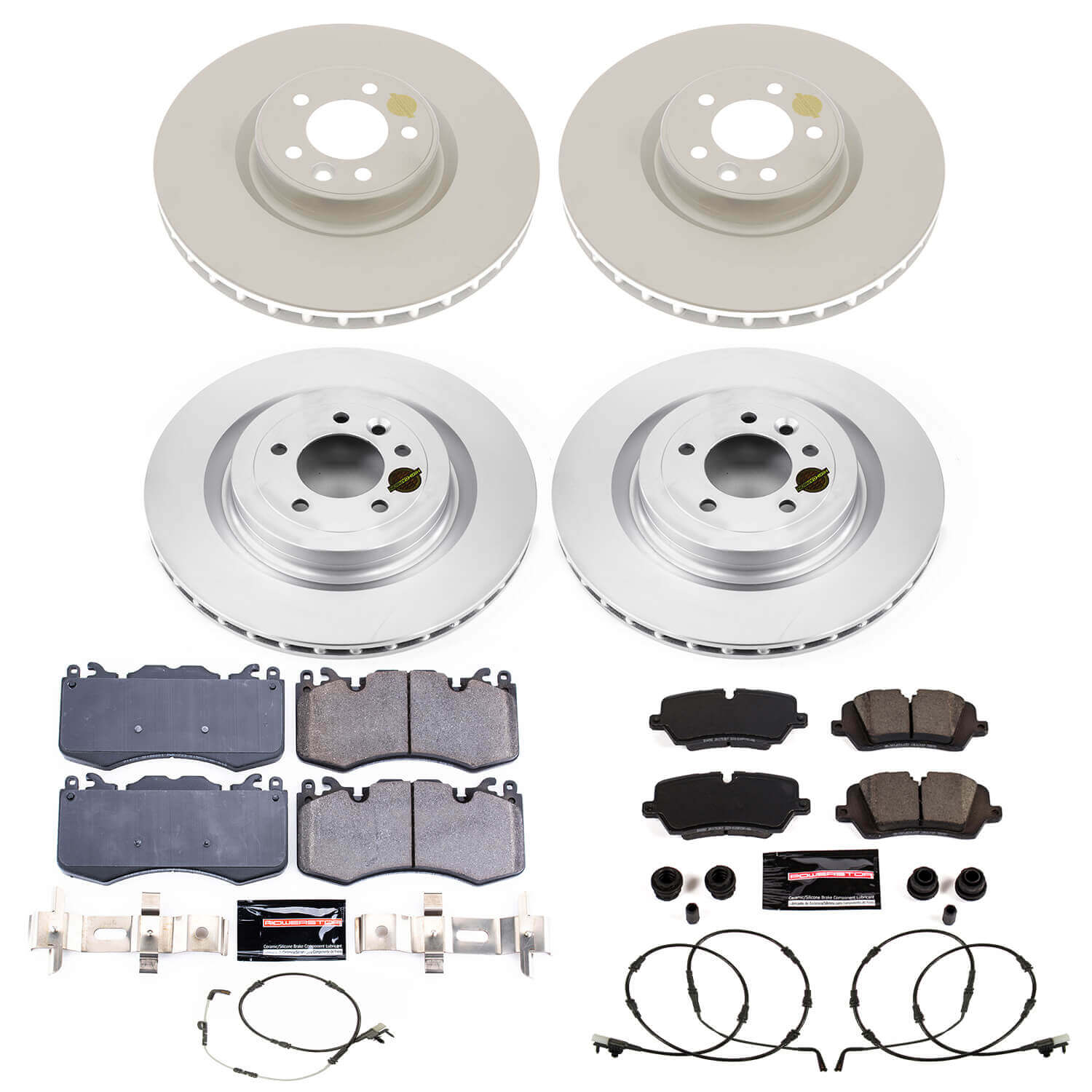 Power Stop CRK8513 Front And Rear Z23 Evolution Sport Performance 1-Click Pad And Rotor Kit for 2021-2025 Land Rover Discovery product image