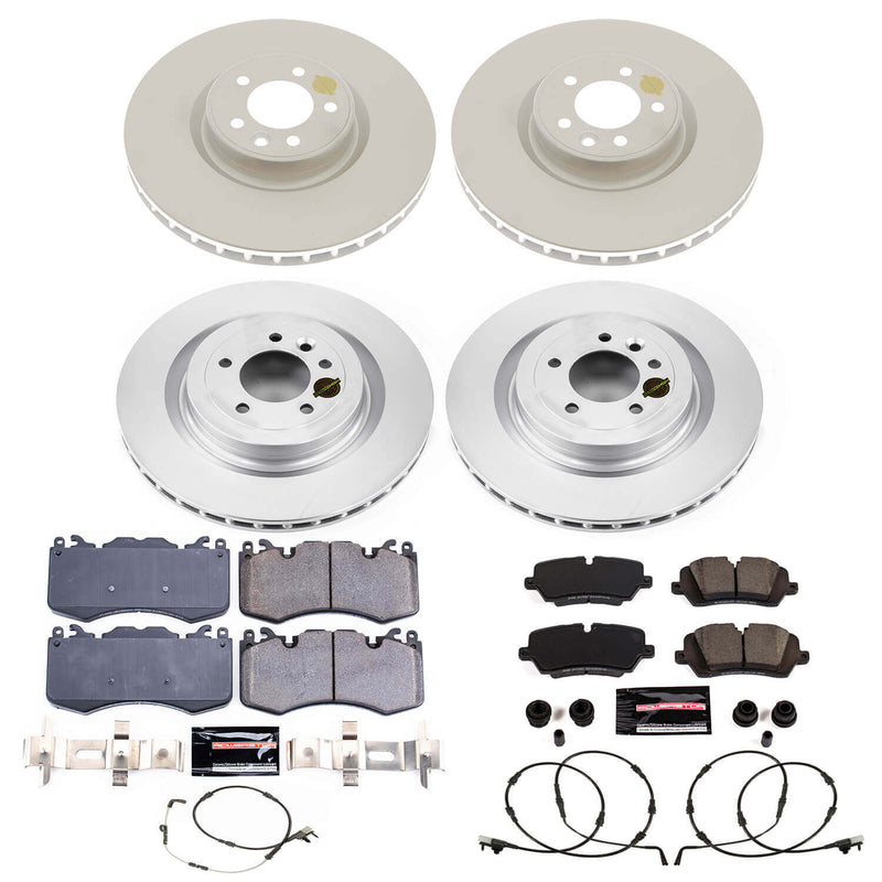 Power Stop CRK8513 Front And Rear Z23 Evolution Sport Performance 1-Click Pad And Rotor Kit for 2021-2025 Land Rover Discovery product image