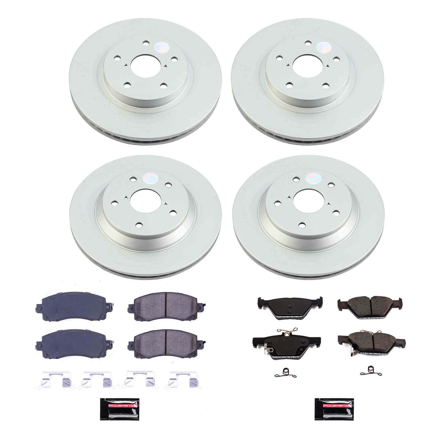 Power Stop CRK8520 Front And Rear Z17 Evolution Pad And Rotor Kit for 2019-2022 Subaru Forester Base product image