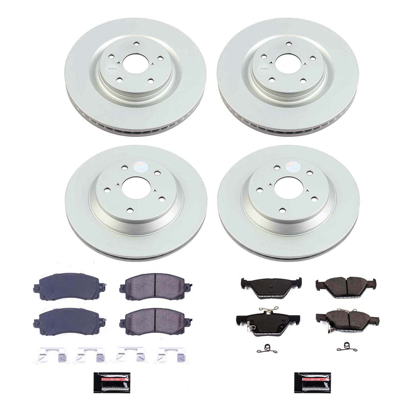 Power Stop CRK8521 Front And Rear Z17 Evolution Pad And Rotor Kit for 2019-2021 Subaru Forester Limited, Premium, Sport, Touring product image