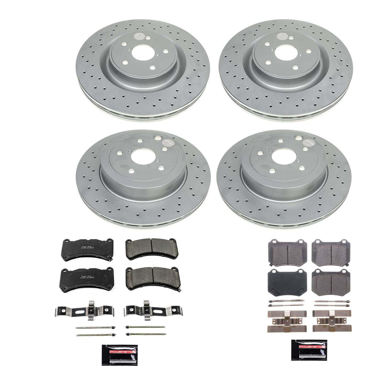 Power Stop CRK8522 Front And Rear Z17 Evolution Pad And Rotor Kit for 2024 Subaru WRX Tr product image