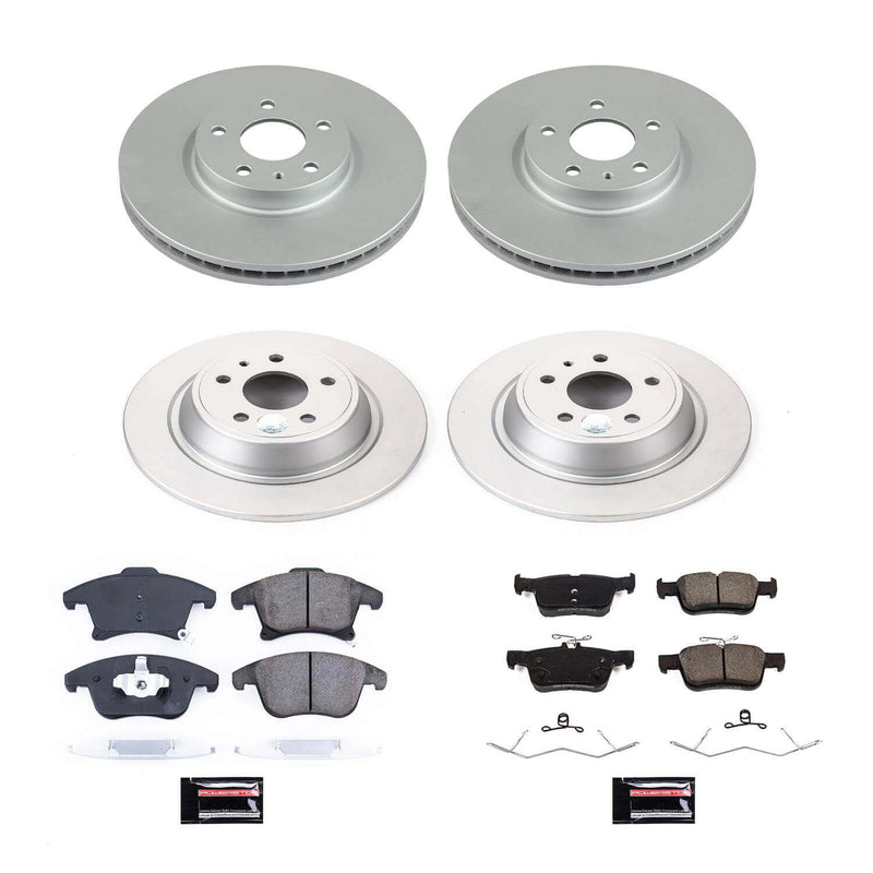 Power Stop CRK8532 Front And Rear Z17 Evolution Pad And Rotor Kit for 2017-2018 Ford Fusion Platinum, Platinum Hybrid, S, S Hybrid, SE, SE Hybrid, Titanium, Titanium Hybrid product image