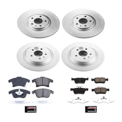Power Stop CRK8534 Front And Rear Z17 Evolution Pad And Rotor Kit for 2017-2018 Ford Fusion Energi SE, Energi Titanium, Energi Platinum product image