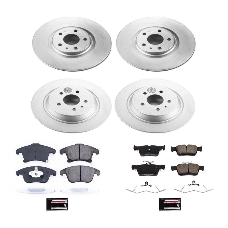 Power Stop CRK8534 Front And Rear Z17 Evolution Pad And Rotor Kit for 2017-2018 Ford Fusion Energi SE, Energi Titanium, Energi Platinum product image