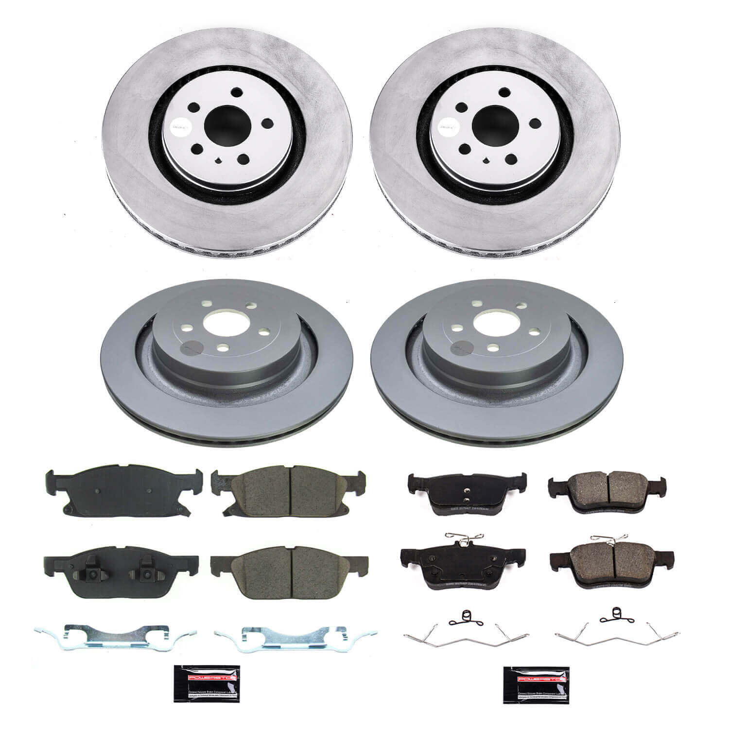 Power Stop CRK8535 Front And Rear Z17 Evolution Pad And Rotor Kit for 2019-2021 Ford Edge ST product image