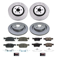 Power Stop CRK8535 Front And Rear Z17 Evolution Pad And Rotor Kit for 2019-2021 Ford Edge ST product image
