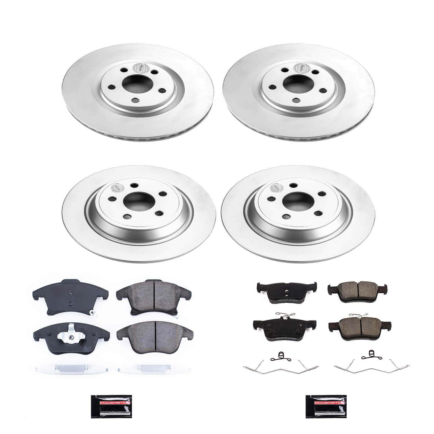Power Stop CRK8541 Front And Rear Z17 Evolution Pad And Rotor Kit for 2019-2020 Ford Police Responder Hybrid product image