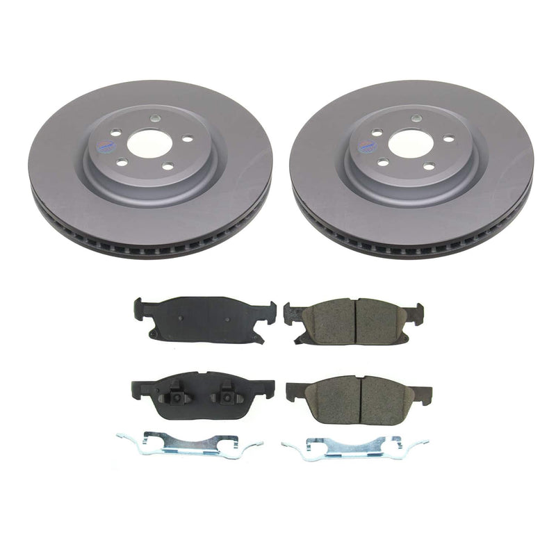 Power Stop CRK8542 Front Z17 Evolution Pad And Evolution GEOMET Series Rotor Kit for 2019-2024 Ford Edge ST product image