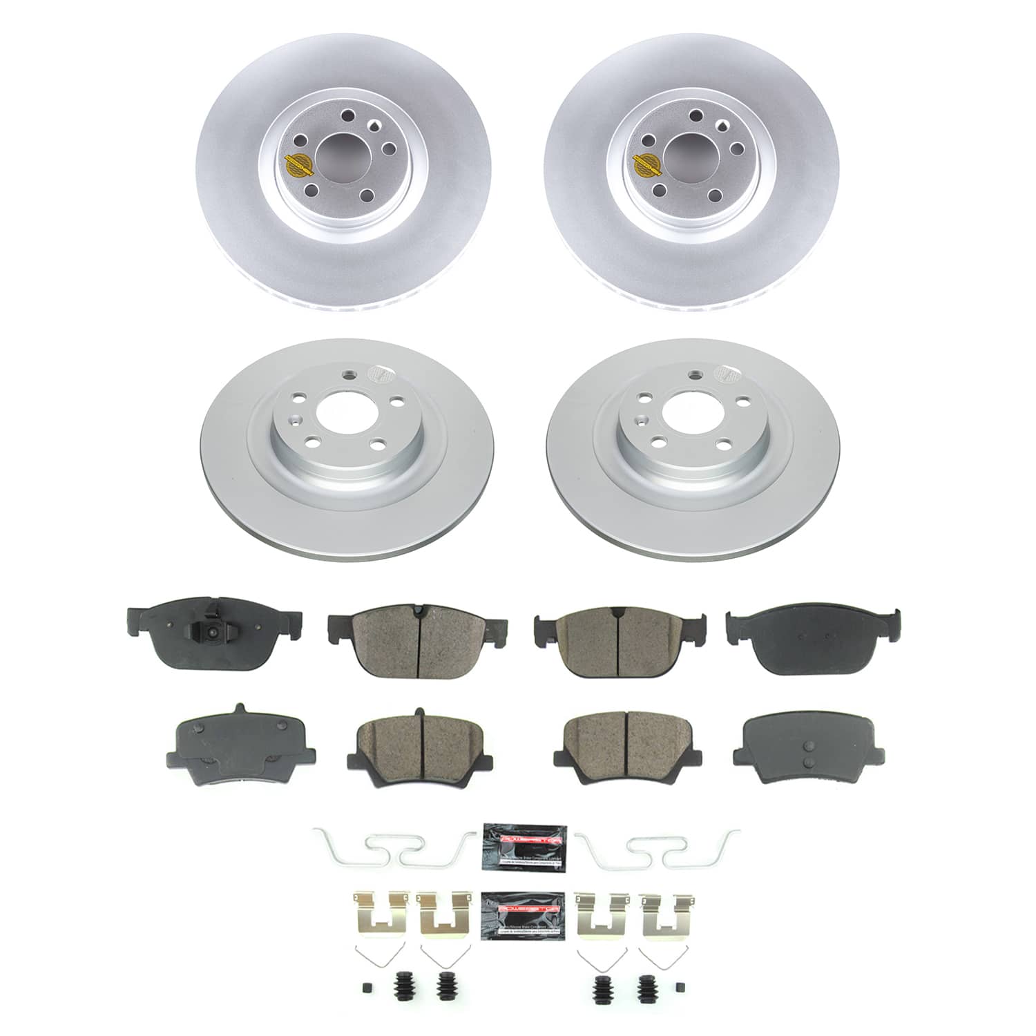 Power Stop CRK8553 - Front And Rear Z23 Evolution Sport Pad And Rotor Kit vehicle fitment brake part