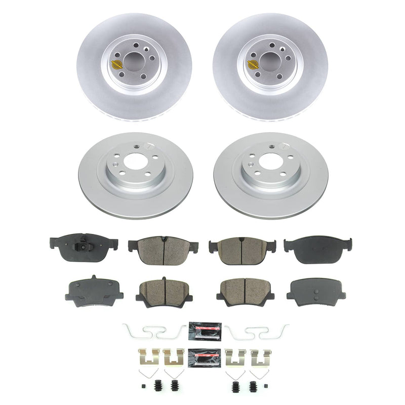 Power Stop CRK8553 - Front And Rear Z23 Evolution Sport Pad And Rotor Kit vehicle fitment brake part