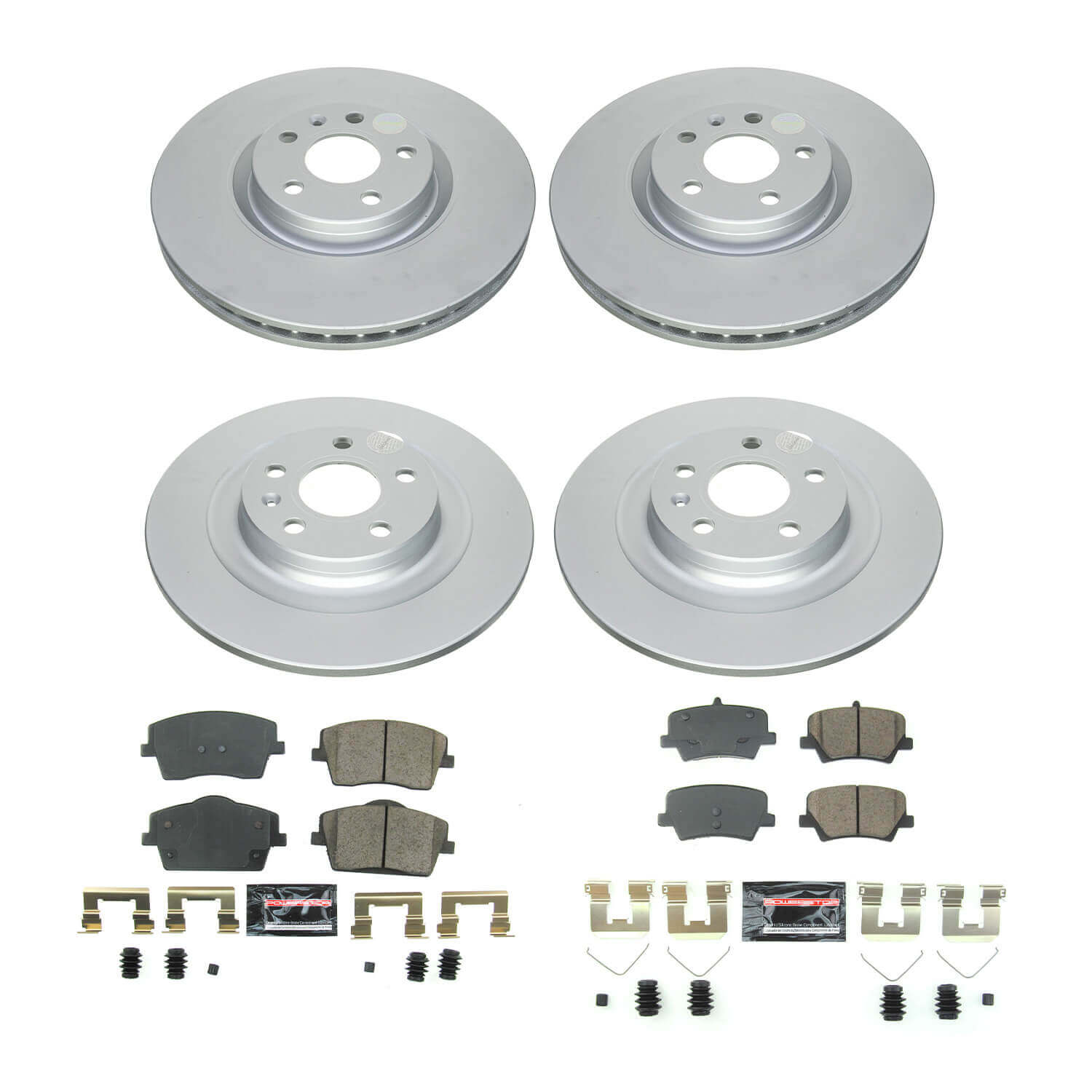 Power Stop CRK8576 Front And Rear Z23 Evolution Sport Performance Pad And Rotor Kit for 2019-2025 Volvo XC40 product image
