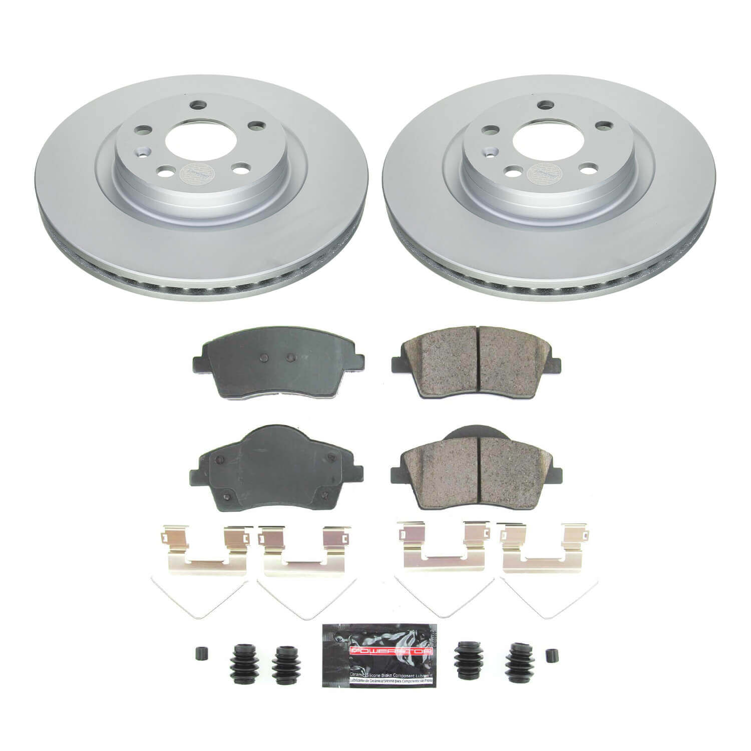Power Stop CRK8577 Front Z23 Evolution Sport Performance 1-Click Pad And Rotor Kit for 2019-2025 Volvo XC40 product image