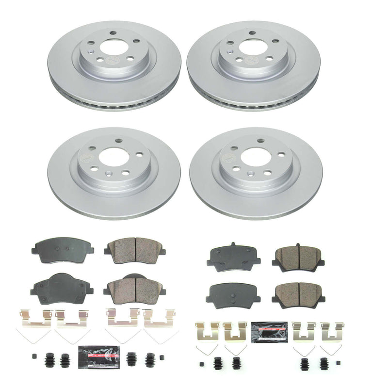 Power Stop CRK8578 Front And Rear Z23 Evolution Sport Performance 1-Click Pad And Rotor Kit for 2019-2020 Volvo XC40 product image
