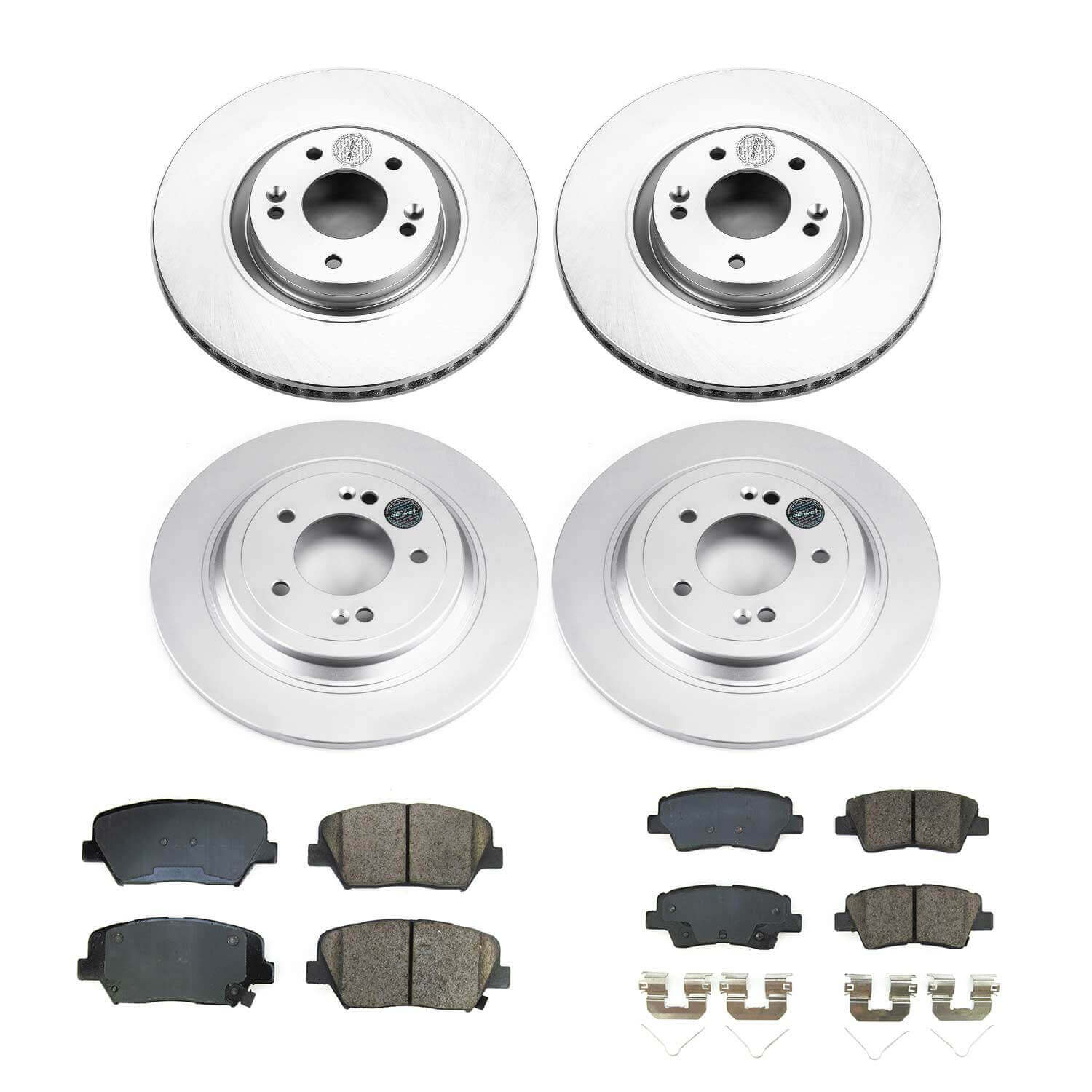 Power Stop CRK8612 Front And Rear Z17 Evolution Pad And Rotor Kit for 2019-2024 Hyundai Nexo product image