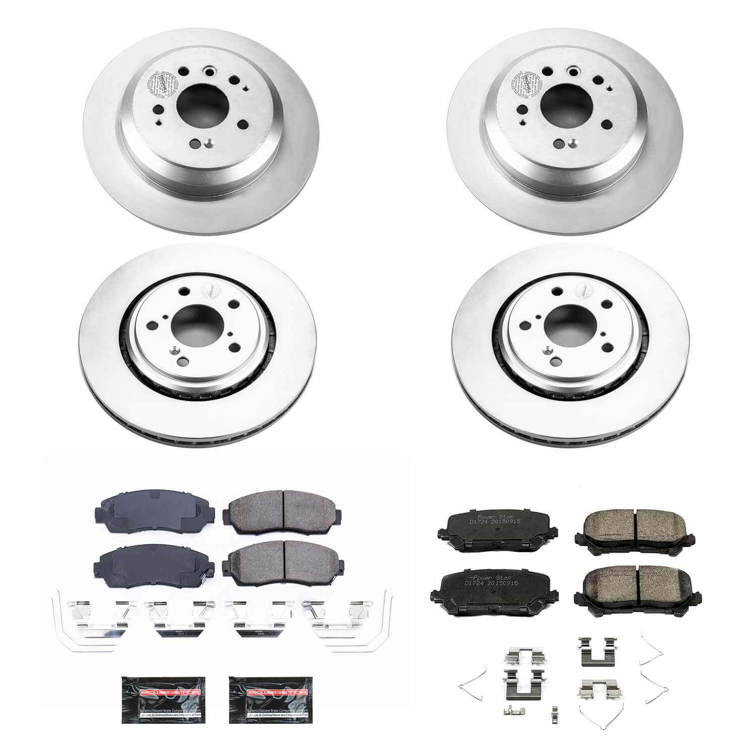 Power Stop CRK8613 Front And Rear Z17 Evolution Pad And Rotor Kit for 2019-2025 Honda Passport product image