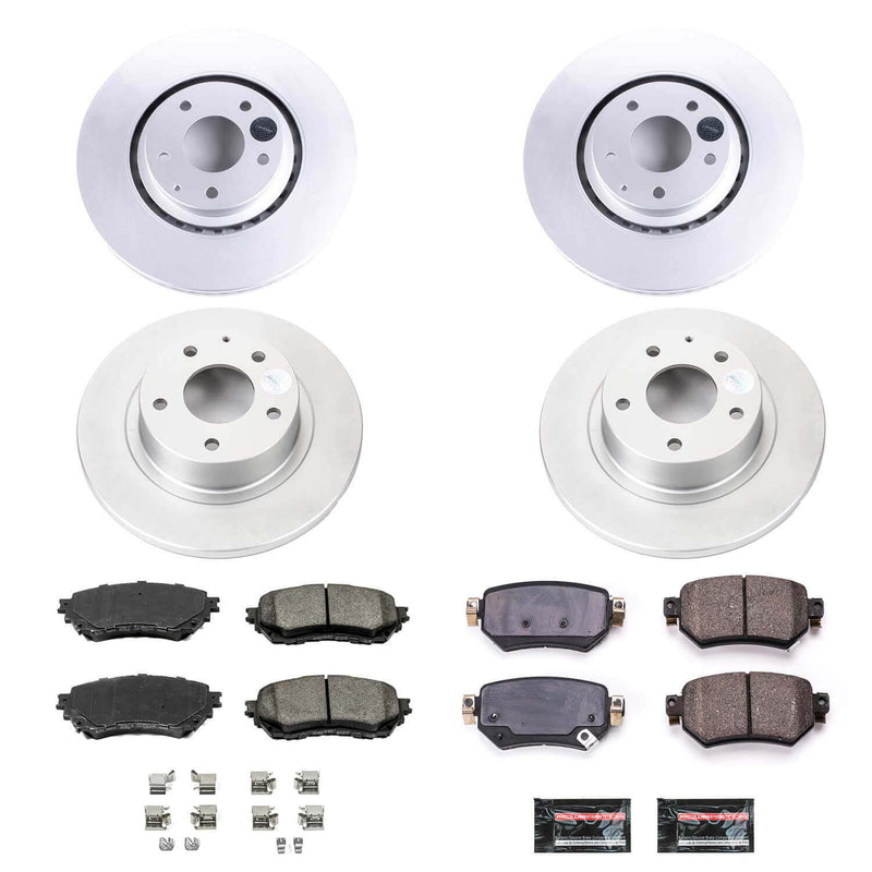 Power Stop CRK8618 Front And Rear Z17 Evolution Pad And Rotor Kit for 2019-2020 Mazda 6 product image