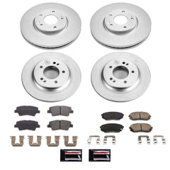 Power Stop CRK8629 Front And Rear Z17 Evolution Pad And Rotor Kit for 2017 Kia Optima Hybrid EX, Plug-In Hybrid EX product image