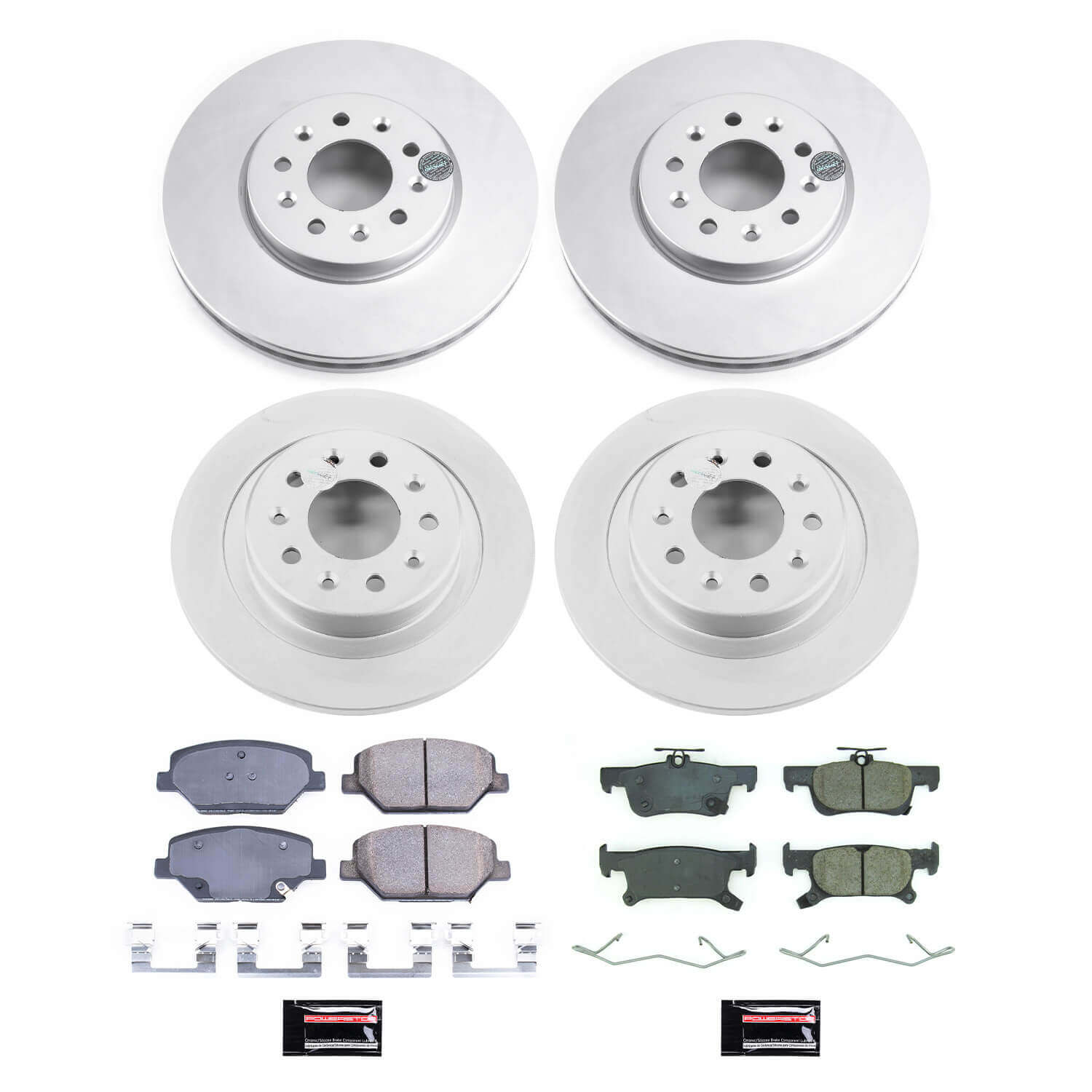 Power Stop CRK8632 Front And Rear Z17 Evolution Pad And Rotor Kit for 2017-2018 Buick Envision product image