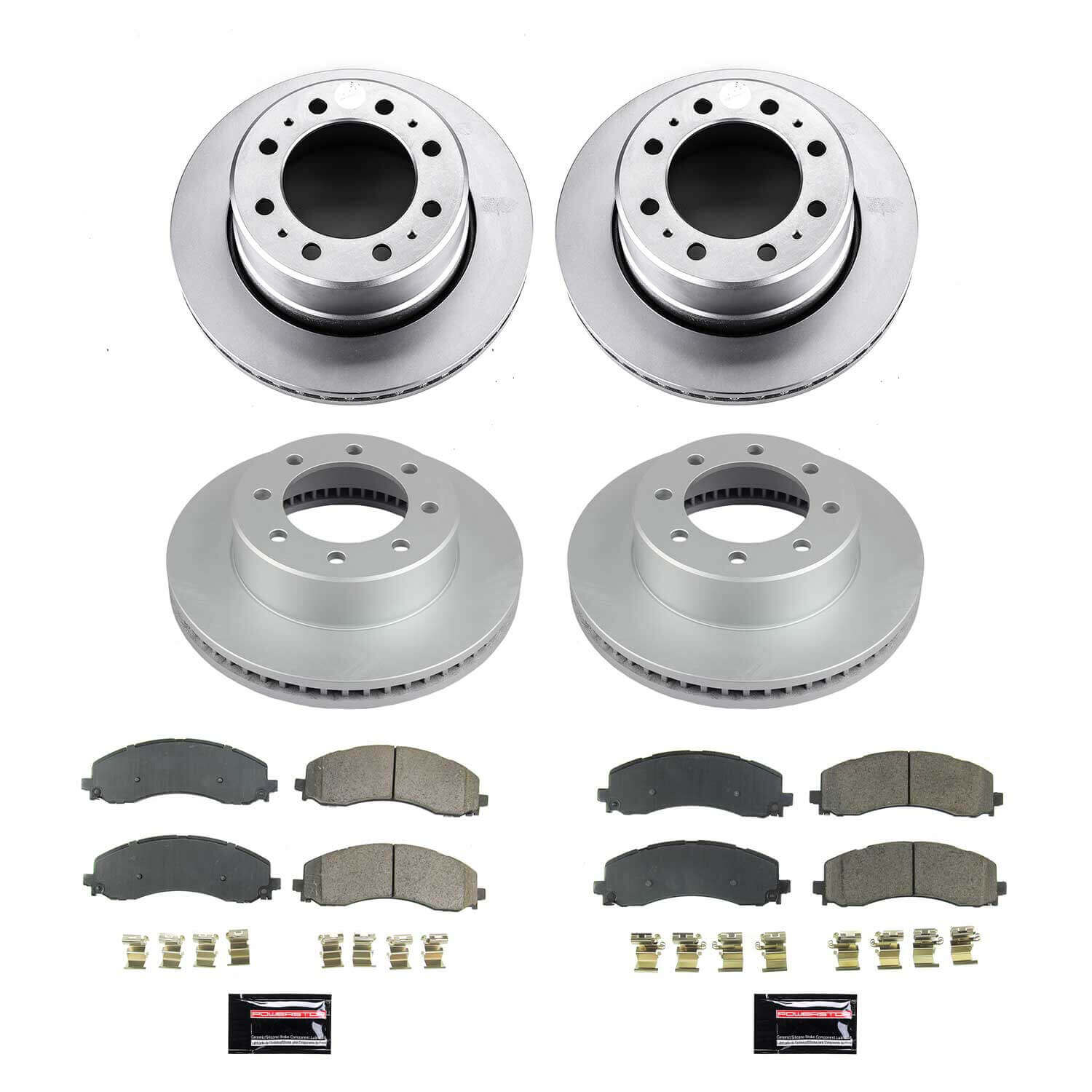 Power Stop CRK8639 Front And Rear Z17 Evolution Pad And Rotor Kit for 2019-2024 Dodge Ram 3500 product image