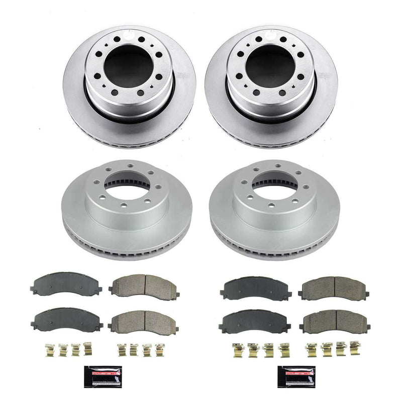 Power Stop CRK8639 Front And Rear Z17 Evolution Pad And Rotor Kit for 2019-2024 Dodge Ram 3500 product image