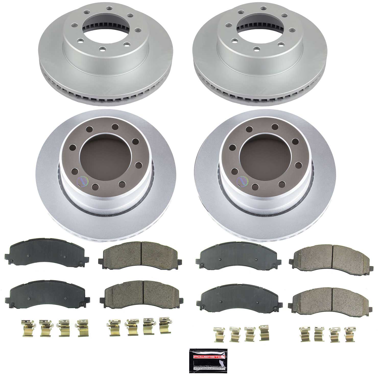 Power Stop CRK8640 Front And Rear Z17 Evolution Pad And Rotor Kit for 2019 Dodge Ram 2500 product image