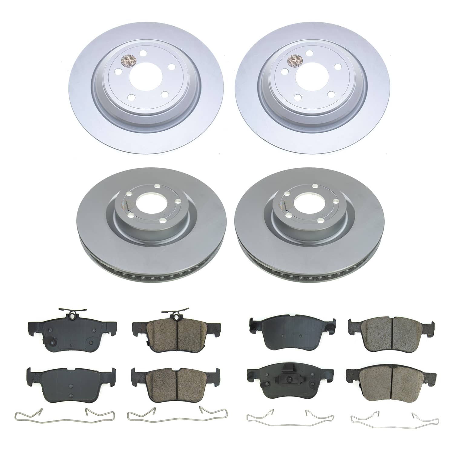 Power Stop CRK8644 - Front And Rear Z17 Evolution Pad And Evolution GEOMET Series Rotor Kit vehicle fitment brake part