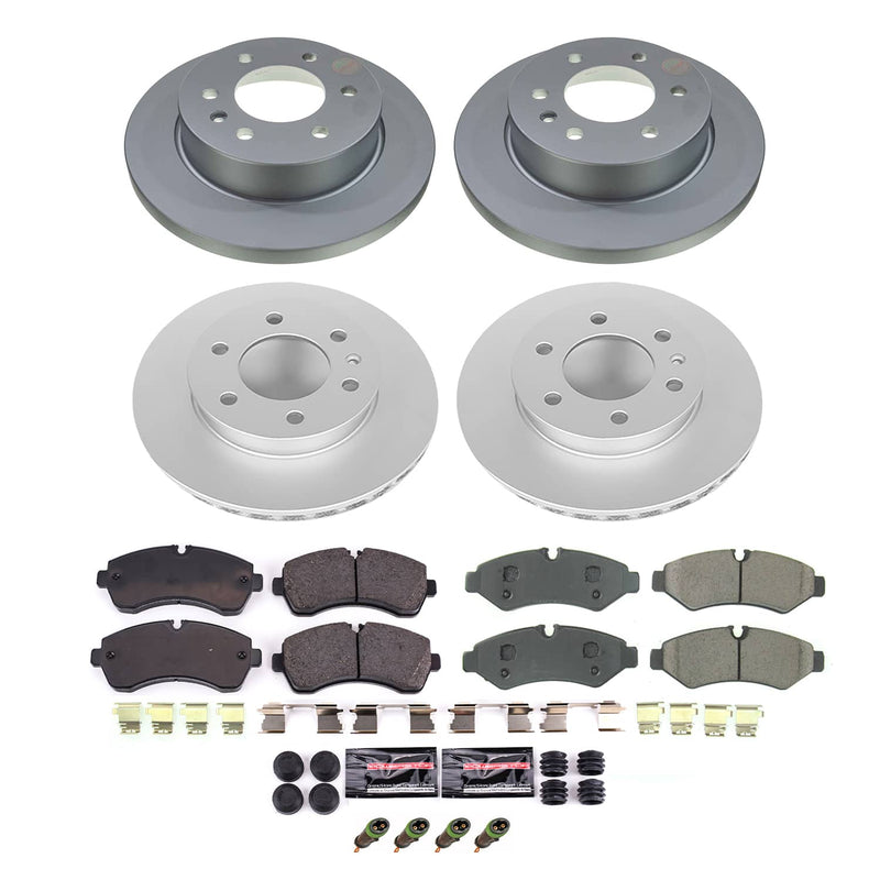 Power Stop CRK8660 - Front And Rear Z23 Evolution Sport Performance 1-Click Pad And Rotor Kit vehicle fitment brake part