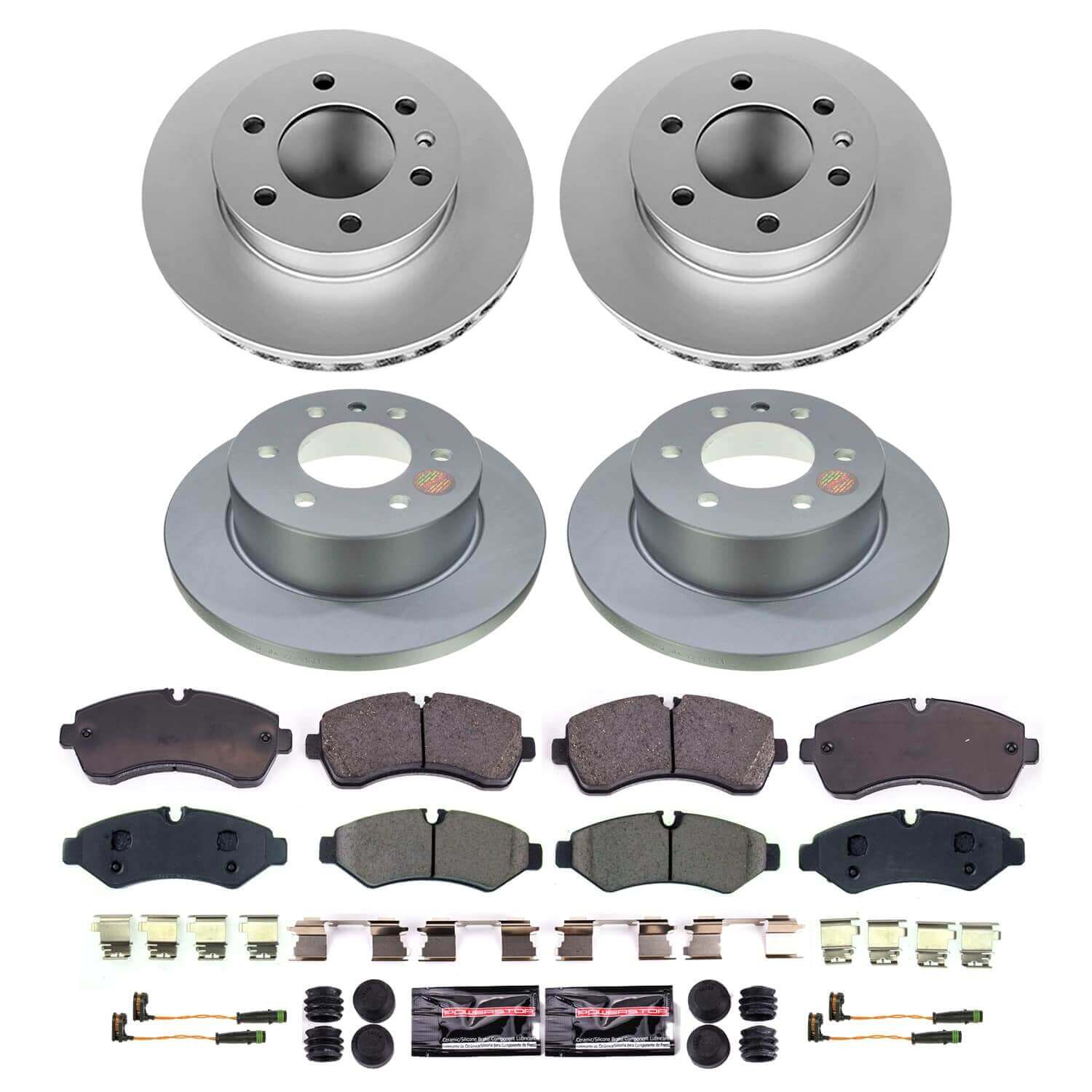Power Stop CRK8661 - Front And Rear Z23 Evolution Sport Pad And Rotor Kit vehicle fitment brake part