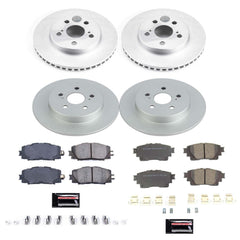 Power Stop CRK8664 Front And Rear Z17 Evolution Pad And Rotor Kit for 2020-2022 Toyota Corolla product image