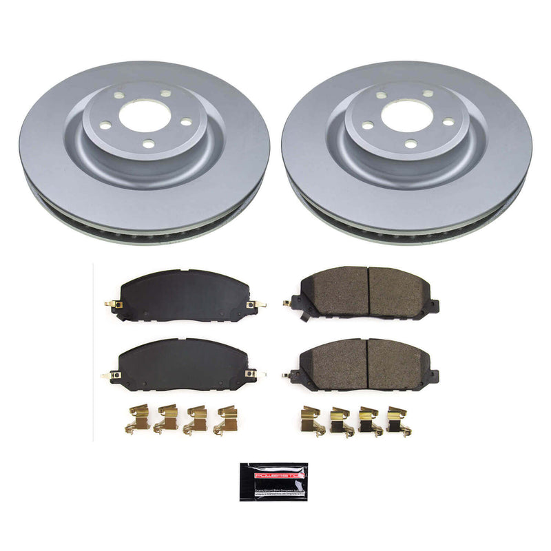 Power Stop CRK8672 Front Z17 Evolution Pad And Rotor Kit for 2020 Ford Explorer Base, Limited, Platinum, ST, XLT product image
