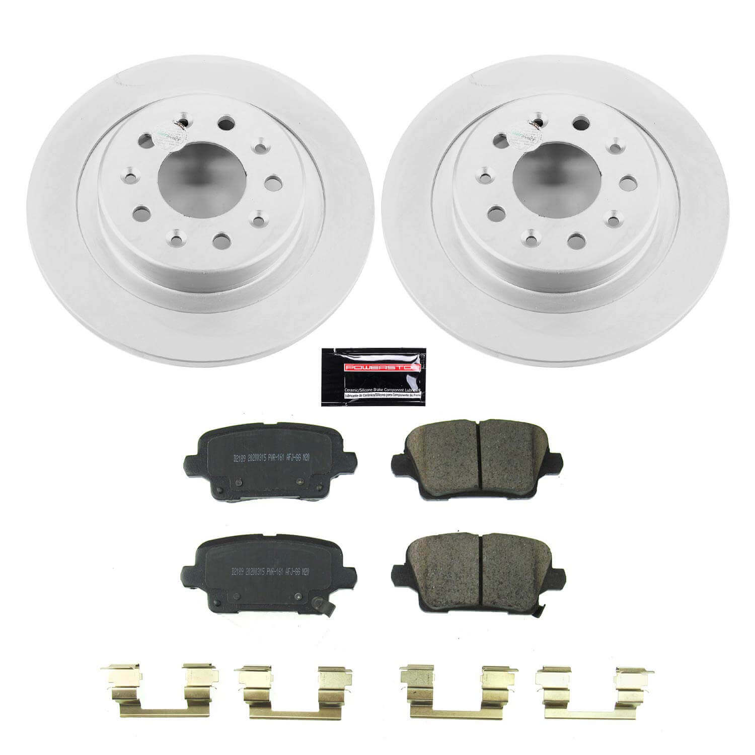 Power Stop CRK8677 Rear Z17 Evolution Pad And Rotor Kit for 2019 Buick Regal Sportback Avenir, Base, Essence, Preferred, Preferred Ii product image